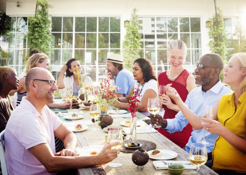 A diverse community lunch