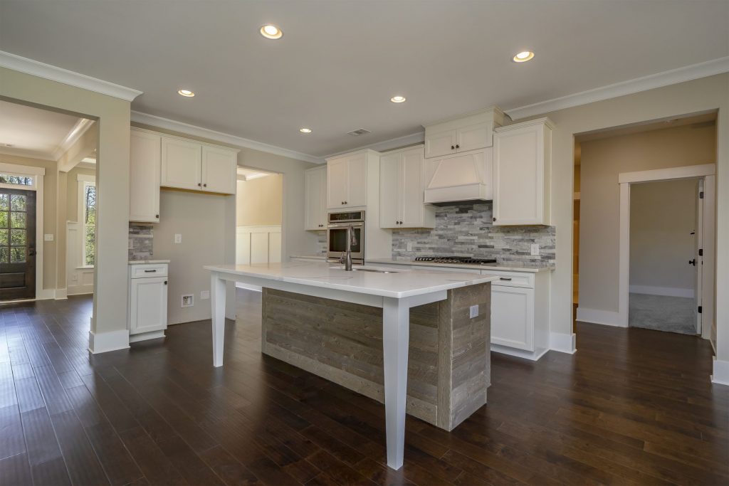 A kitchen in a ranch style home in traditions