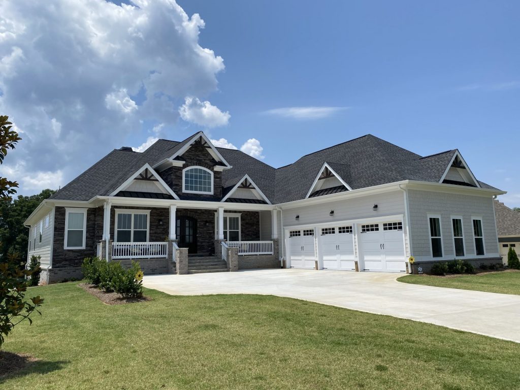 a custom home in Traditions of Braselton