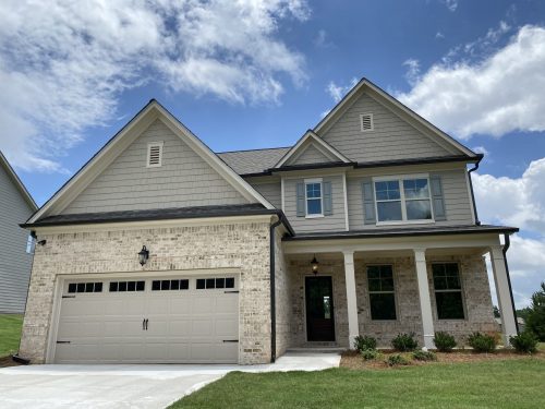 new home exterior in Traditions of Braselton