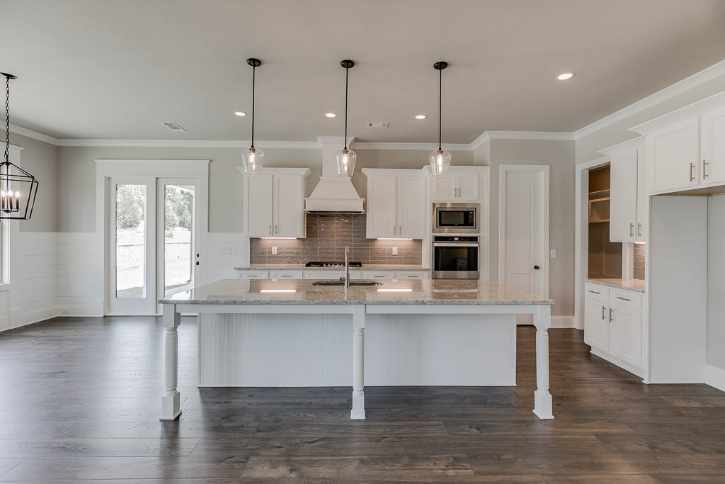 New home interior kitchen at Traditions of Braselton