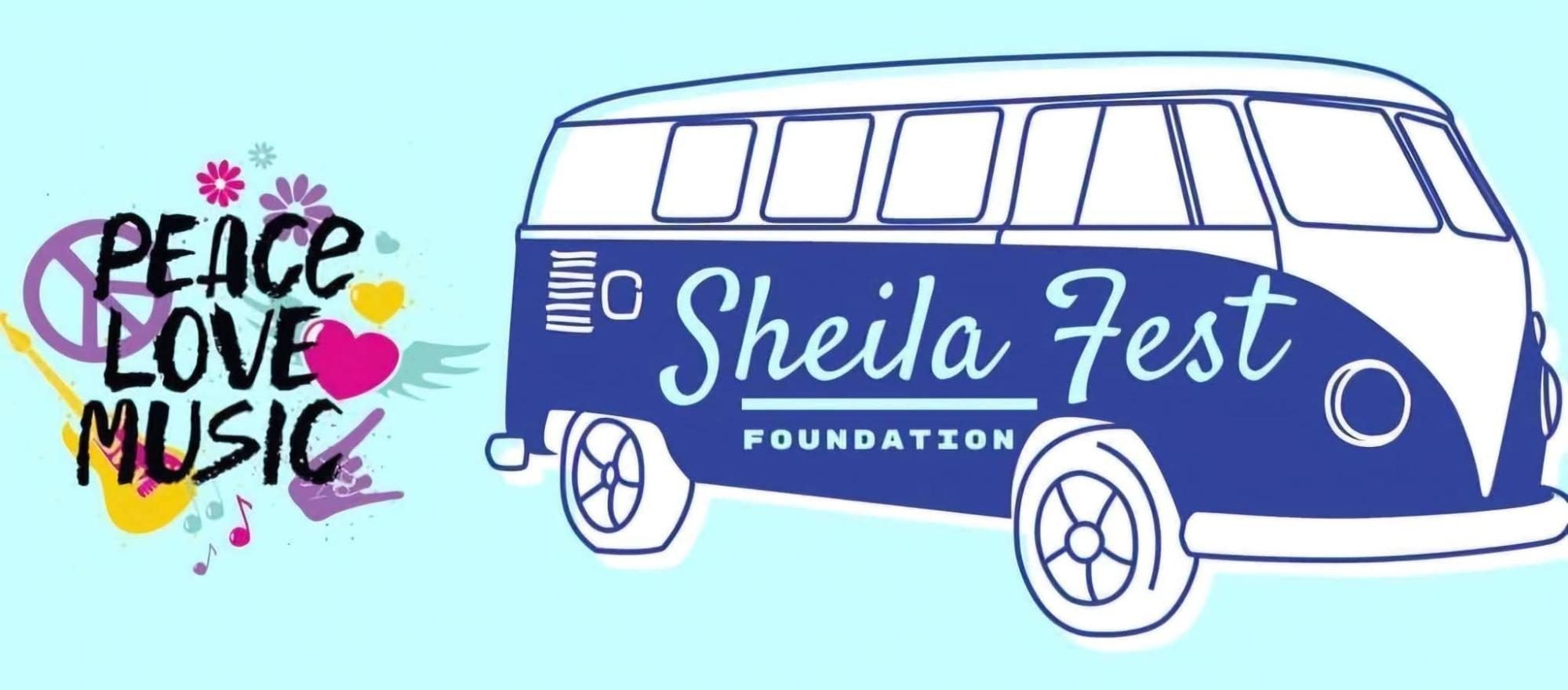 Sheila Fest graphic with logo, a picture of Sheila, and the story behind Sheila Fest.