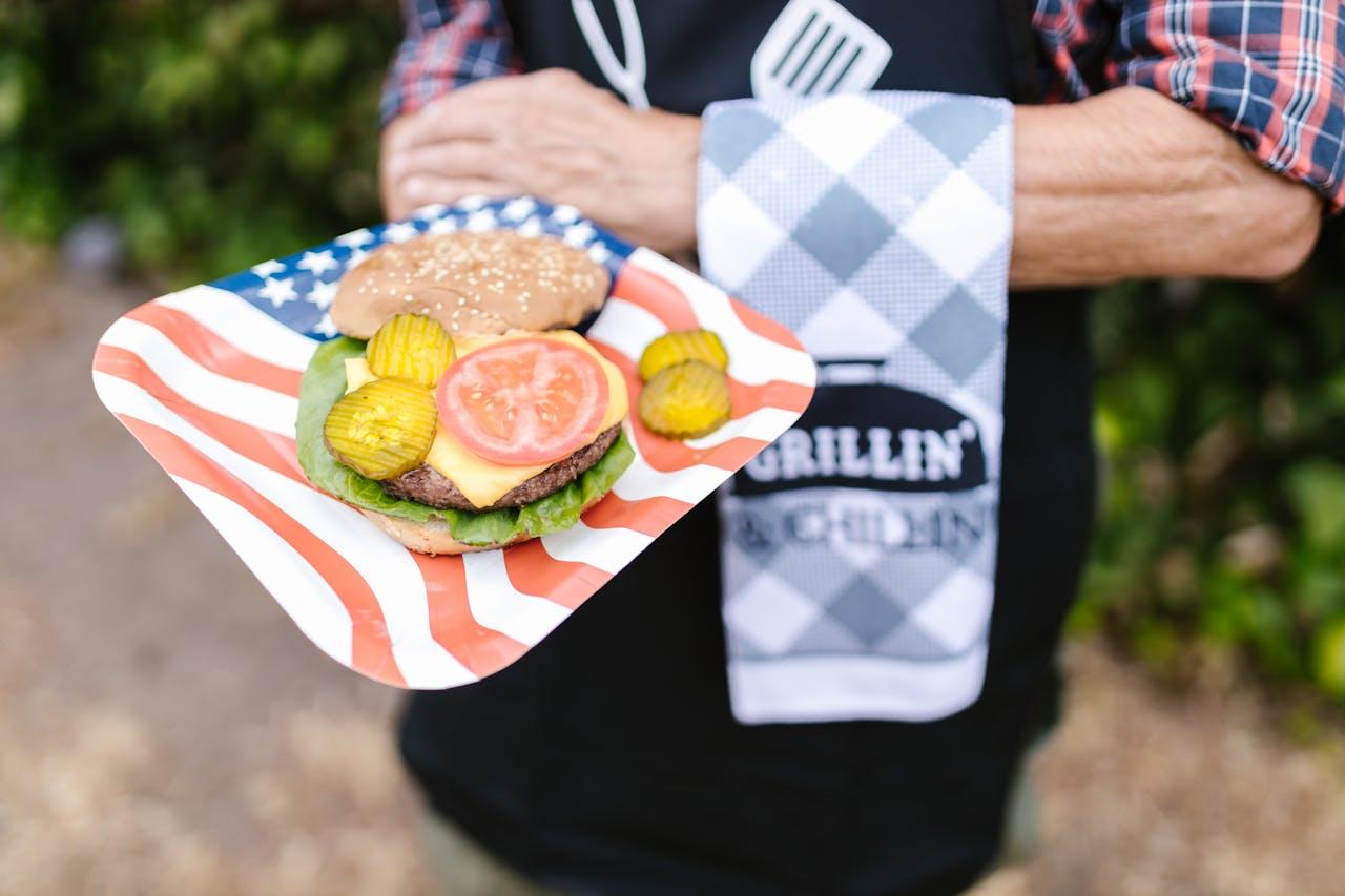 BUrger off the grill